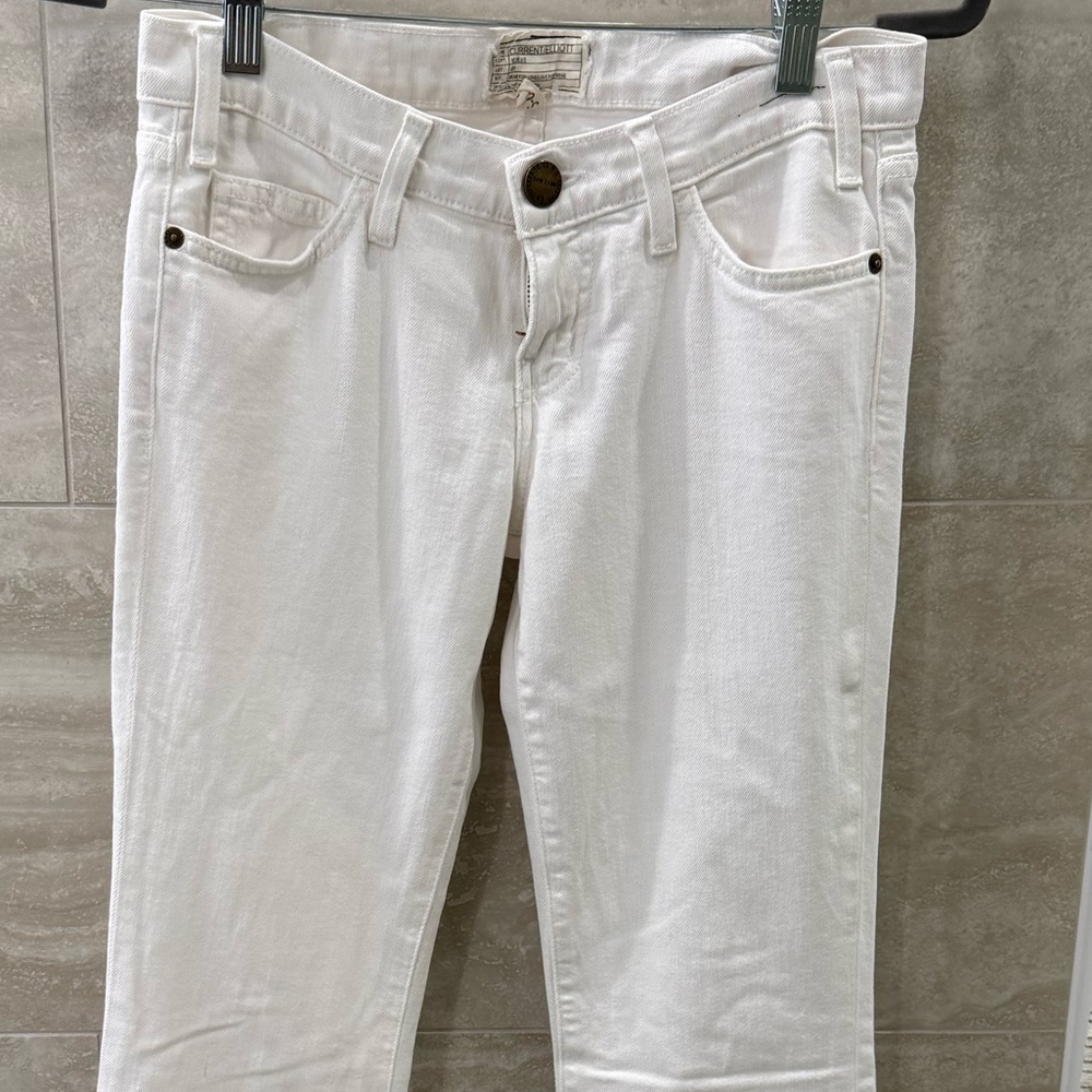Current/Elliott White Flare Jeans size 25 BRAND NEW “The Low Bell”